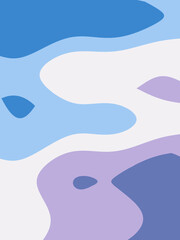 Blue and white abstract design. Vector illustration for banner, poster.