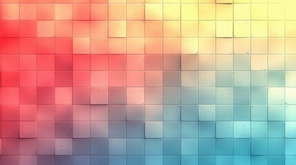 Fototapeta premium Abstract gradient 3D cubes with pastel colors, modern geometric textured wall design creating a vibrant artistic aesthetic, Ai Generation