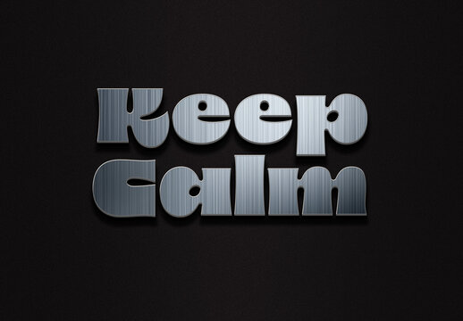 Text Effect Metal with Generative AI