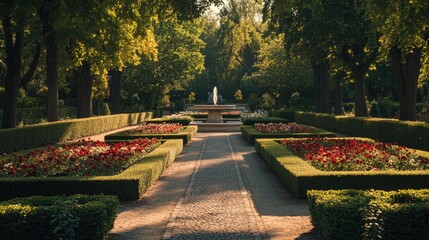 Elegant Garden Pathway in Stuttgart, Germany