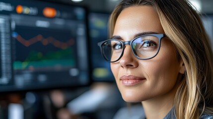 Diverse team of data scientists collaborating to review model results and outputs using multiple monitors to detect and eliminate potential biases in the systems