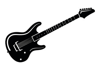 Fototapeta premium electric guitar illustration icon