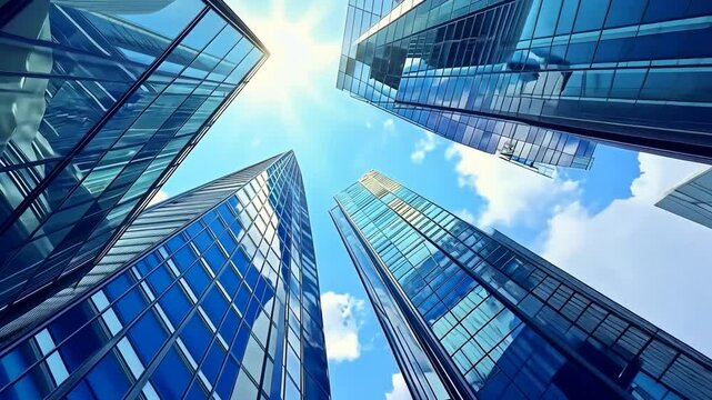 modern office building in the city