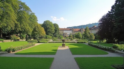 Tranquil Park Scene in Stuttgart's Green Oasis