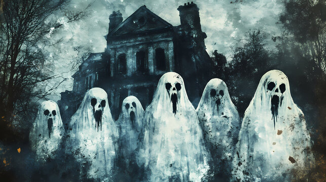 scary halloween ghost