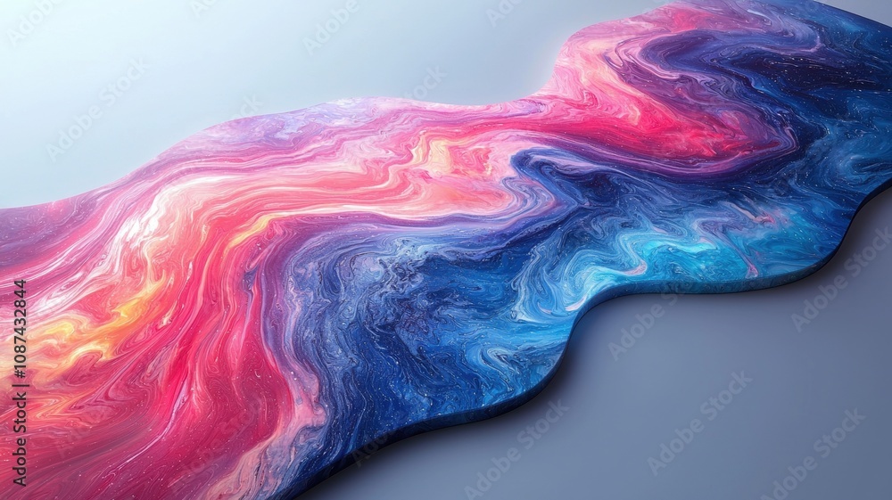 Wall mural dynamic color swirl design abstract art high fidelity vortex modern environment elevated viewpoint m