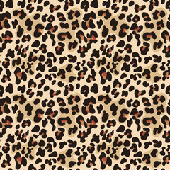 
leopard print modern seamless fashion pattern, design with wild cat spots, stylish background