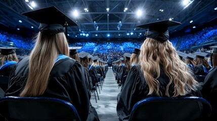 Design a digital graduation program booklet that includes student bios, achievements, and a schedule of the ceremony events.