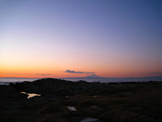 磯釣りの風景(千葉県館山)