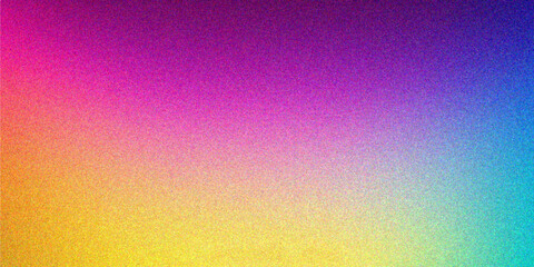 Colorful Gradient Background with Noise Texture Effects. glowing Vibrant grainy gradient background, colorful noise texture, retro banner poster cover backdrop header design.	