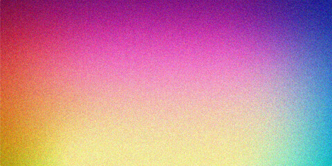 Colorful Gradient Background with Noise Texture Effects. glowing Vibrant grainy gradient background, colorful noise texture, retro banner poster cover backdrop header design.	