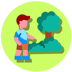 Fototapeta premium Nature Walk Icon