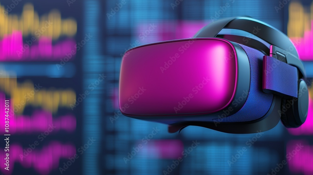 Poster user engaging with interactive virtual reality headset