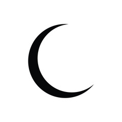 illustration of a crescent moon and star. Islamic symbol. Islamic icons can be used for the month of Ramadan, Eid and Eid Al-Adha. for logo, website and poster designs. vector