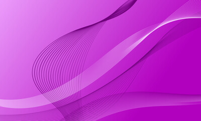 purple violet smooth lines wave curves with soft gradient abstract background