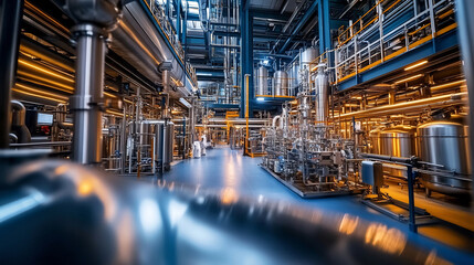 Fototapeta premium Cutting Edge Pharmaceutical Research in a State of the Art Industrial Facility