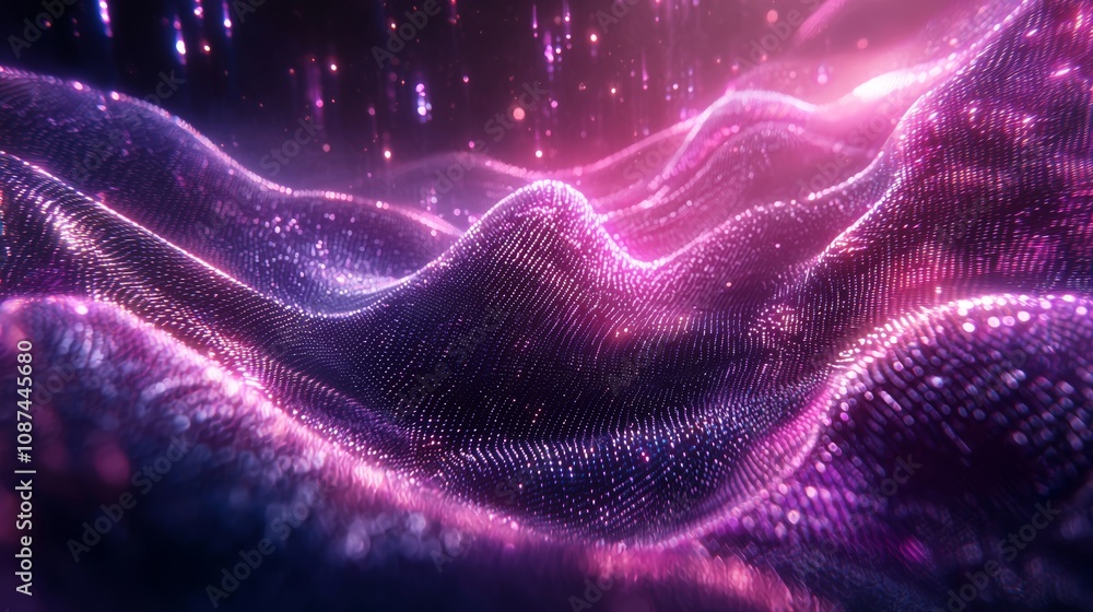 Poster intricate ai-generated abstract pattern in vibrant colors
