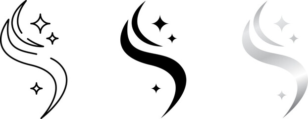 Smooth and silky  icon , vector illustration