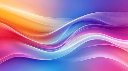 Abstract Colorful Waves: Vibrant Gradient Background