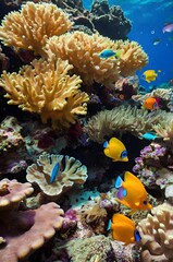 coral reef and fish
