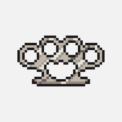 Fototapeta premium knuckles punch icon pixel art