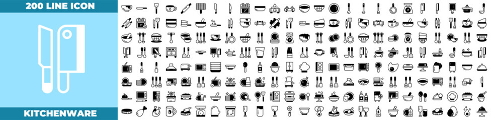 Kitchenware Duotone Icon Pack