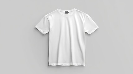 Blank White T-Shirt Mockup - Front View