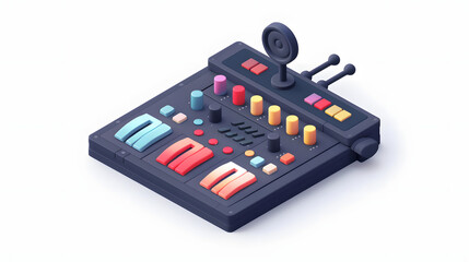 Editing Console icon isometric Cartoon 3D