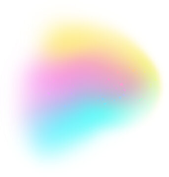 Grainy Gradient Transparent Shape, Sowt Glow Colorful Abstract Trendy Element