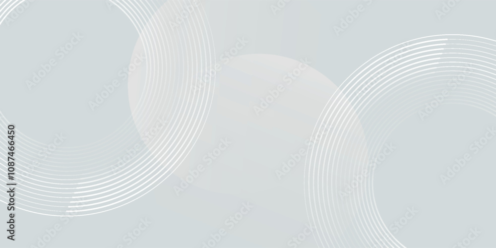 Poster white geometric abstract background overlap layer on bright space with lines effect decoration