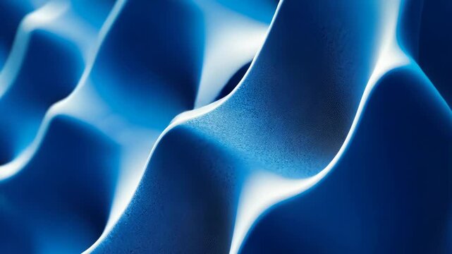 acoustic foam material for sound isolation, blue background 4K Video
