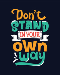 Lettering motivational t shirt template