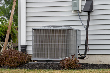 new air conditioner near the house