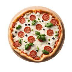 pizza isolated on white