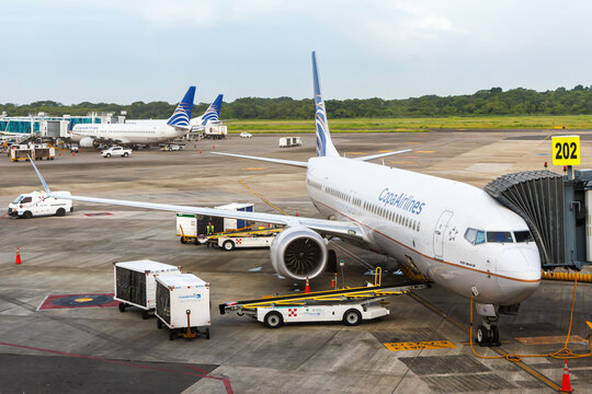 Copa Airlines Boeing 737-9 MAX airplane at Tocumen Airport in Panama