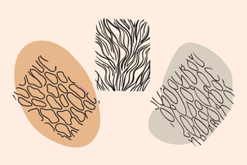 Realistic Animal Skin Seamless Pattern Featuring Leopard, Zebra, and Snake Textures
