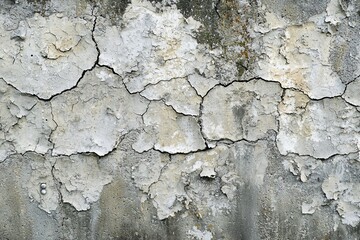 Obraz premium Weathered Wall Texture: Cracks and Peeling Paint