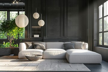 modern conceptual Luxury Incorporating built-in storage solutions contemporary bright stylish interior