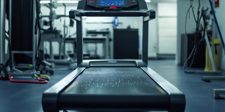 Technical repair and fixing of a treadmill, including performance testing for speed. Efficient treadmill maintenance ensures optimal performance and reliability in usage for fitness enthusiasts.