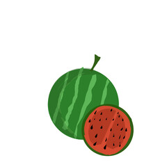 Red Watermelon  cartoon
