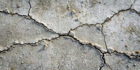 Obraz premium A detailed close-up of cracked, weathered, and eroded earth revealing the natural process of erosion and the intricate network of cracks that form as a result.
