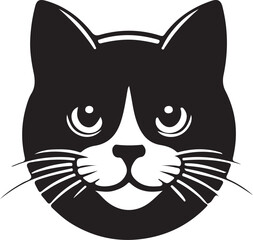 Image of an cat face design vector image