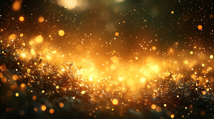 Fototapeta premium Bright Metallic Gold Close-Up