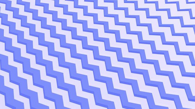 Abstract zig-zag line design animation on a light blue background for abstract and creative visuals