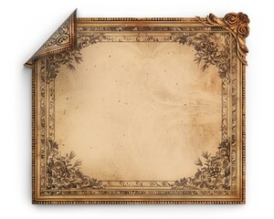 Picture Corner. Vintage Paper Corners for Photo Album Scrapbook Retro Style