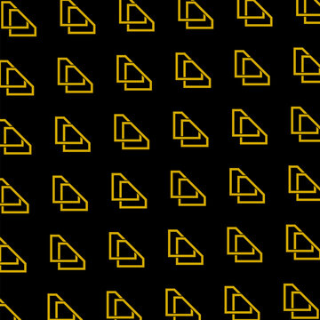 Logo design line diamond simple pattern isolated on black background