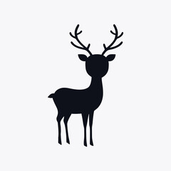 Deer silhouette illustration art