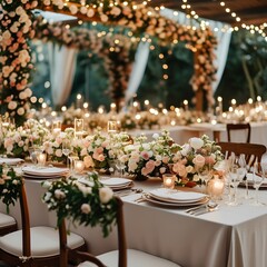 wedding table setting