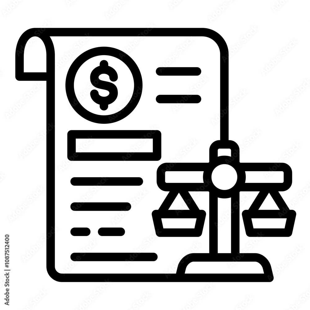 Canvas Prints Balance Sheet Icon