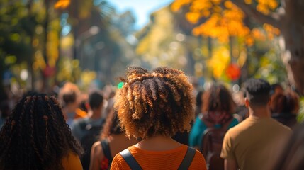 A diverse group of activists gathering. AI generated